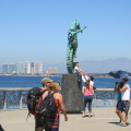 estatua grande de la fuente del seahorse del bronce de la artesanía del metal de las esculturas al aire libre